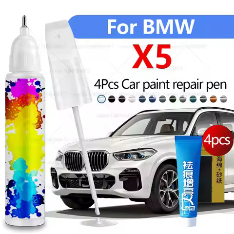 Car Paint Repair Pen For 1999-2025 BMW X5 Paint Scratch Repair Accessories 4PCS GreyC5A White 300 Bl