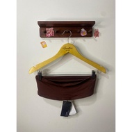 STRADIVARIUS BROWN BANDEAU TOP