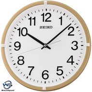 Seiko QXA652GN QXA652G Analog Gold Tone White Dial Wall Clock
