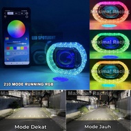 Projector Biled Matrix 3 INCH APP Projector Matrix X1 LED RGB APP Matrix X1 Biled Epicracing Can PIW