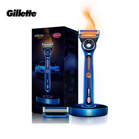 Gillette Labs Heated Razor Limited Edition Dual Temp Modes 5 Nanotech Blades FlexDisc Head Men's Sha