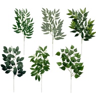 Artificial Willow Leaf Plants Bouquet Home Decor Fake Plants Indoor Bedroom Garden Wedding Decoratio