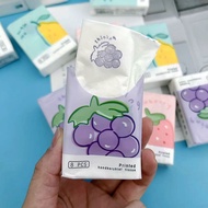 Printed Tissue Grape and Pear Printed Handkerchief Paper Portable Small Bag Tissue Paper Toilet Paper Colorful Napkins