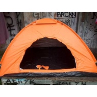 TENDA 4/5 Person Tarpaulin Dome Tent ^ 2x2 Meters Single Layer 4P ^ Indoor Outdoor Camping Camping T