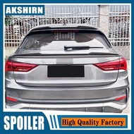Car Automotive Part ABS Plastic Rear Trunk Mid Wing Spoilers For Audi Q3 F3 Sportback 2019 2020 2021
