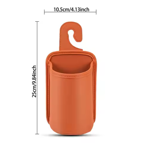 New Multi-Functional Car Rear Seat Holder Napa Leather Car Door Side Hook 25*10.5cm Extra-Wide openi