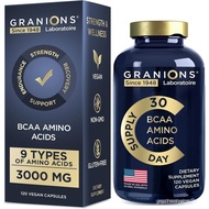 Essential Amino Acids Supplement for Men & Women - All 9 BCAAs EAA Supplements Formula - Leucine Ami