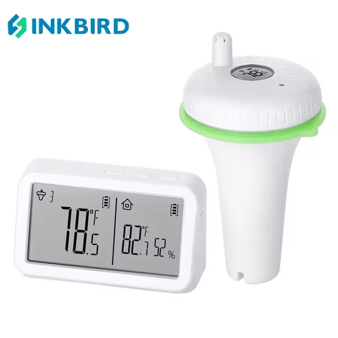 INKBIRD IPX7 Waterproof IBS-P02R Wireless Pool Thermometer Floating Pool Thermometer Set For Swimmin
