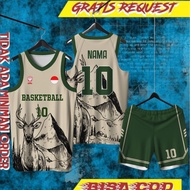Deer Basketball Jersey free design, request name and number (1 day ready)