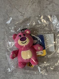 台灣CACO 迪士尼反斗奇兵 Lotso 勞蘇 熊抱哥 磁石毛公仔鎖匙扣