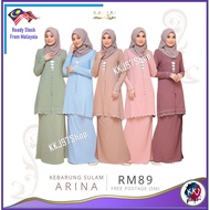 (READY STOCK) KEBARUNG SULAM ARINA 2022/NEW DESIGN ARINA 2022/WUDHU FRIENDLY/BAJU RAYA 2022/BAJU KUR