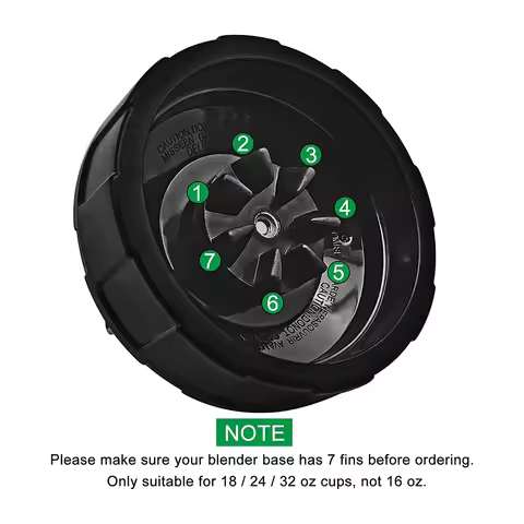 A67I Blade Blender Parts ForNutri Ninja,7 Fins Extractor Blades Replacement Fit for Auto IQ BL480 48