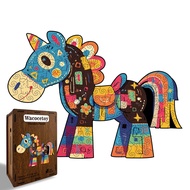 150 Pieces Wooden Irregular Alien Shaped Intelligence Puzzle/Adult High Difficulty Irregular Alien S