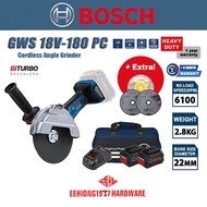 BOSCH GWS 18V-180 PC Professional Cordless Angle Grinder With BITURBO GWS18V180PC GWS18V-180PC 角磨机 0
