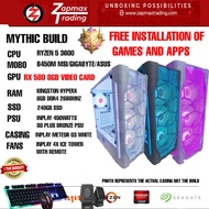 AMD RYZEN 5 3600 BUILD (BRAND NEW) / RX580 8GB GAMING DESKTOP COMPUTER / FREE INSTALLATION OF GAMES