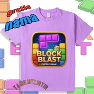5 Year Old Children's T-Shirt Game Block blast free name