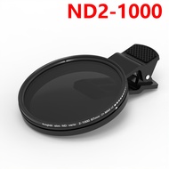 Phone holder Clip ND2-1000 ND Lens Filter For Camera smartphones Mobile Phone 37mm - 67mm