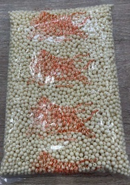 ลูกปัด ทรงกลม ขนาด 6 มิล รวมสีหลายสี ขาว ครีม ชมพู ส้ม เหลือง แดง เขียว