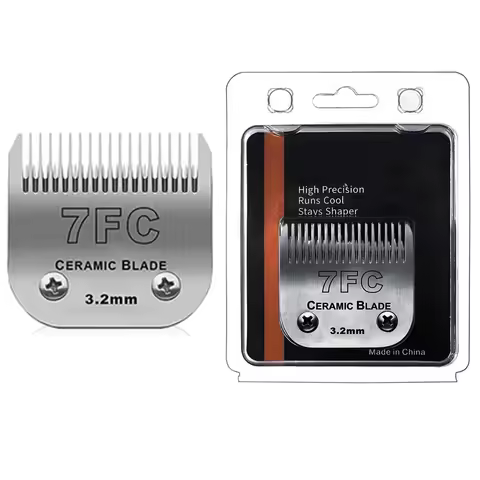 Size 7FC Pet, Dog, Cat Detachable Ceramic Blade For Andis /Oster A6, Golden A5, Turbo A5, Power Max,