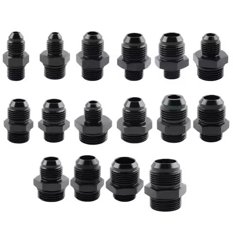 ORB Fuel Line Hose Fitting Male Adapter AN to AN w/ O-Ring AN4 AN6 AN8 AN10 AN12