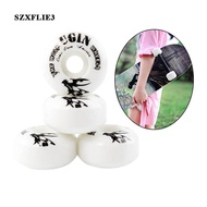 Perfeclan 4 Pack 52x30mm Longboard PU Wheels Replacement Skateboard 78A Hardness Wheels