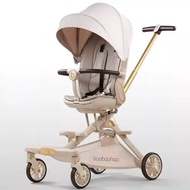 รถเข็นเด็ก baobaohao แบบ Premium เอนนอน ปรับระดับได้ มีม่านบังแดด พับเก็บได้ V16
