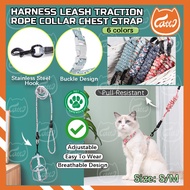 CATTO Cat Dog Collar Harness Leash Traction Rope Chest Strap Pet Safe Gentle Leader Kitten Harness T