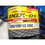 DUNLOP MOTORCYCLE OUTER TIRE 100 / 100 RING 18 DGX - 01 D952