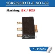 10pcs 2SK2596 SOT-89 Marking BX BX5 2SK2596BXTL-E 2SK2596BX SOT89 SMD N-Channel MOSFET UHF Power Amp
