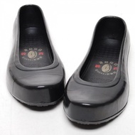 Bosung black rubber shoes 1.0 cm PVC rubber shoes
