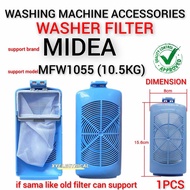 Midea MFW-1055CV Washing Machine Accessories Washer Cover + Filter mesh For MFW-1055CV (10.5KG)