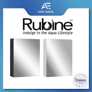 RUBINE RMC-1033D10 BLACK / WHITE 32CM MIRROR CABINET