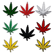 Car maple leaf logo; leaf decoration style sticker; metal material; 3D dimensional decoration leaf c