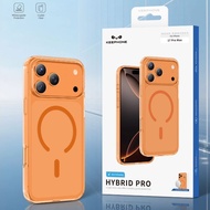 Keephone Hybrid Pro Transparent Case Shockproof Support Magnetic Wireless Charging Iphone 16 17 Pro 