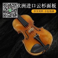 小提琴進口歐料純手工實木小提琴初學者成人演奏考級進階考試練習小提琴