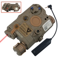 ActionUnion Airsoft PEQ 15 IR Laser PEQ Box White Flashlight + Red Laser Sight with IR Upgrade Versi