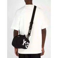 Y3 logo print black shoulder bag chest bag backpack camera bag