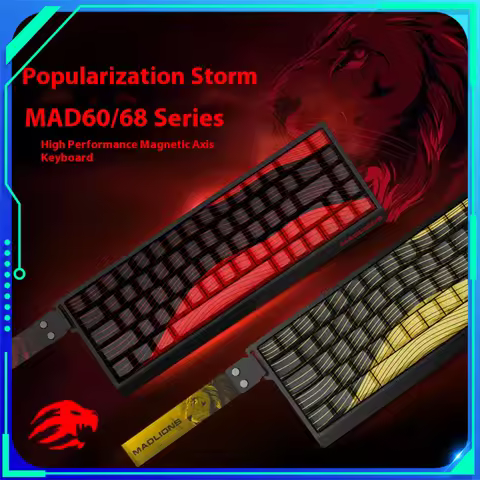 FGG MADLIONS MAD 60/68HE Magnetic Switch Keyboard MADCATZ MAD60 Wired Gaming Keyboard Rapid Trigger 