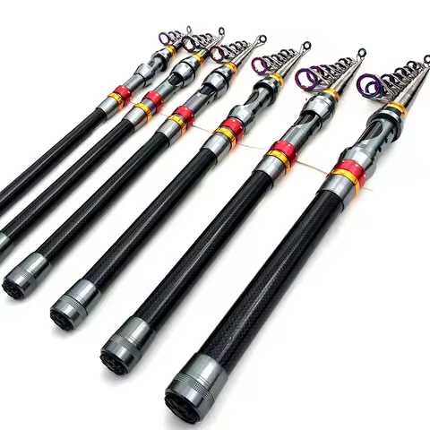 Spinning Fishing Rods Big Ring 1.8M 2.1M 2.4M 2.7M 3.0M 3.6M Hard Telescopic Fishing Rod Ultra Light