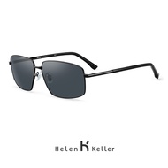 Sunglasses-Helen Keller Rasuk Tunggal Klasik Baru Cermin Kodok Cermin Pemandu Polarisasi Lelaki Pers