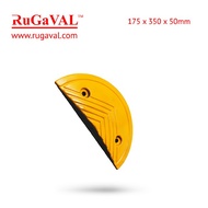 Rubber Road Hump End Cap,Premium Grade (Made in Malaysia)-Size:175mmx350mmx50mm-READY STOCK IN MALAY