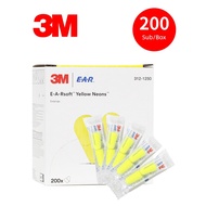 3M 312-1250 Anti-Noise Learning Sleep Earplugs Noise-Cancelling Earplugs Sleeping Earplugs (200 Pay/