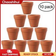 10Pcs 3x3cm Small Mini Terracotta Pot Clay Ceramic Pottery Planter Cactus Flower Pots Succulent Nurs