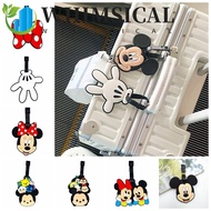 WHIMSICAL Cartoon Luggage Tag, Boarding Pass PVC Airplane Suitcase Tag, Fasion Mickey Address Label 