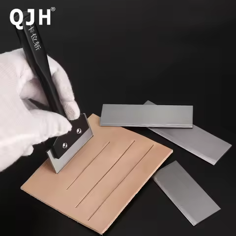 Detachable Leather Flat Punch Chisel Cutter Mold - Leathercraft Purse Card Wallet Leatherwork Tool W