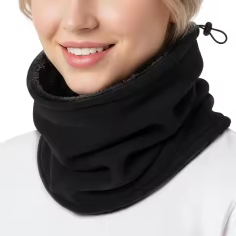 Neck Gaiter Winter MotorcycleWarm Fleece Neck Outdoor Warmer Windproof Scarf Camping Hiking Ski Cycl