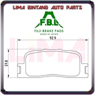 [ FBL CERAMIC ] Toyota Wish ANE10 ZNE10 Front / Rear Brake Pads Disc Brake Pad Fuji Japan *Original*