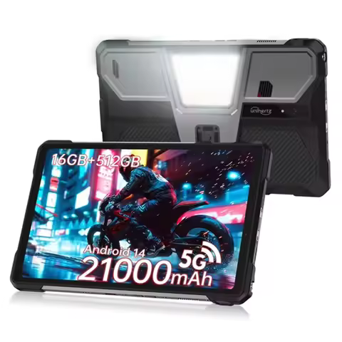 Unihertz 8849 Tank Pad Rugged Tablet PC Projector Function 16GB+512GB 10.95'' Android 14 Dimensity 8