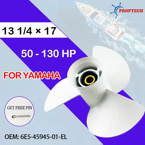 Outboard Propeller For Yamaha 50-130hp 13 1/4*17 Boat Motor Aluminum Alloy Screw 3 Blade 15 Spline S