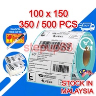 [FREE GIFTS] A6 Thermal Sticker Thermal Paper Shopee Waybill Shipping Label Consignment Note Sticker 100*150mm / 10*15cm